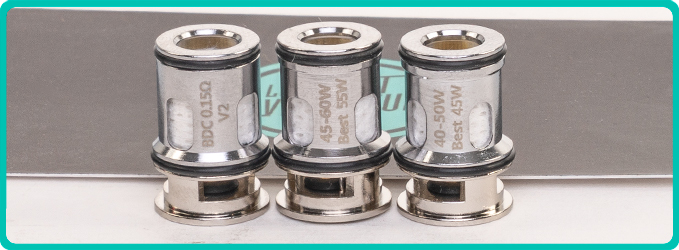 R&eacute;sistances du Kit Rayden 100 V3 IM Limited Edition BD Vape